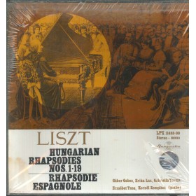 Liszt, Gabos, Zempléni LP Vinile Hungarian Rhapsodies  / Rhapsodie Espagnole Sigillato Liszt, Gabos, Zempléni LP Vinile Hungarian Rhapsodies  / Rhapsodie Espagnole Sigillato