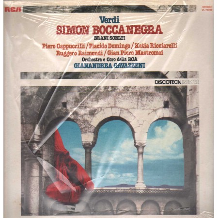 Verdi LP Vinile Simon Boccanegra - Brani Scelti / RCA – VL71229 Sigillato