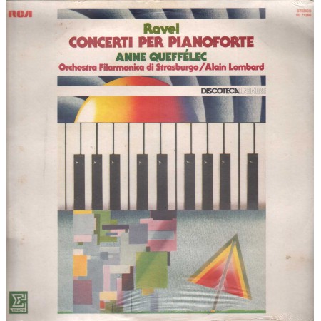 Ravel, Queffelec LP Vinile Concerti Per Pianoforte / RCA – VL71266 Sigillato