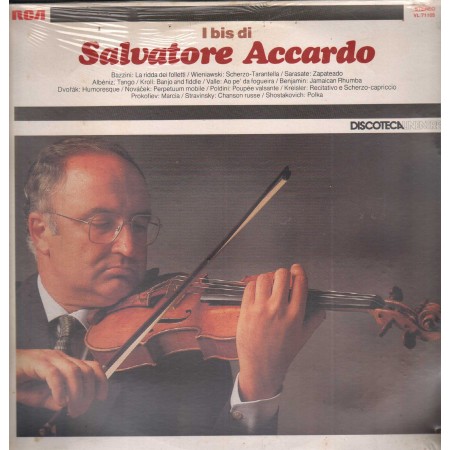 Salvatore Accardo LP Vinile I Bis Di Salvatore Accardo / RCA – VL71105 Sigillato