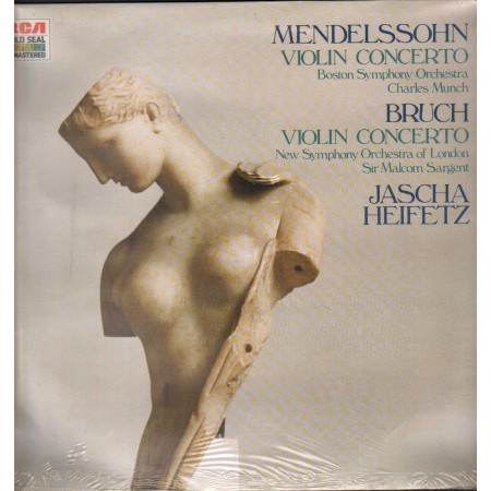 Heifetz, Munch, Sargent LP Vinile Mendelssohn, Bruch Violin Concerto Op. 64 - Op. 26 Sigillato
