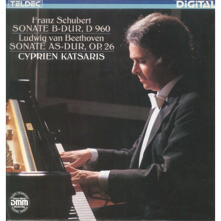 Schubert, Beethoven, Katsaris ‎LP Vinile Sonate B-Dur, D960, AS-Dur, OP. 26 Nuovo