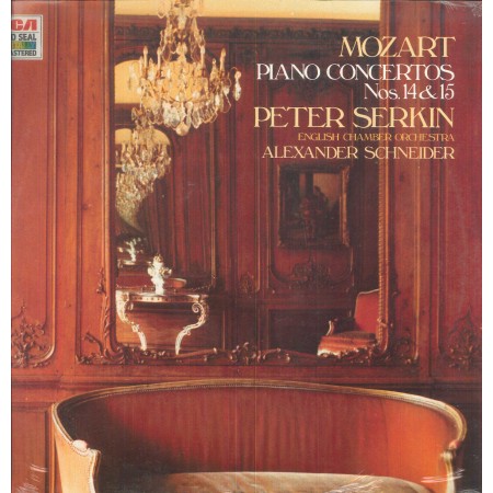 Mozart, Serkin LP Vinile Concerto No. 14 , No. 15 / RCA Gold Seal – GL85062 Sigillato