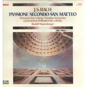 J. S. Bach LP Vinile Passione Secondo San Matteo / RCA – VL71234 Sigillato J. S. Bach LP Vinile Passione Secondo San Matteo / RCA – VL71234 Sigillato