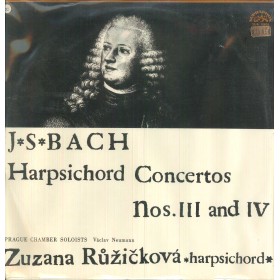 Bach, Ruzicková LP Vinile Harpsichord Concertos Nos. III And IV Sigillato Bach, Ruzicková LP Vinile Harpsichord Concertos Nos. III And IV Sigillato
