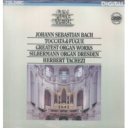 Bach, Tachezi ‎LP Vinile Toccata E Fugue, Silbermann Organ Dresden / 643119AZ Sigillato