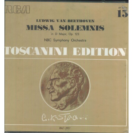 Beethoven, Toscanini, NBC Symphony Orchestra ‎‎LP Vinile Missa Solemnis / AT200 Sigillato