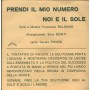 Sandro Pavesi ‎Vinile 7" 45 giri Prendi Il Mio Numero / Noi E Il Sole / Effebi Records –Effebi001