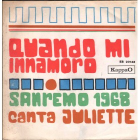 Juliette / Buddy Vinile 7" 45 giri Quando Mi Innamoro / Le Opere Di Bartolomeo / ES20148 Juliette / Buddy Vinile 7" 45 giri Quando Mi Innamoro / Le Opere Di Bartolomeo / ES20148