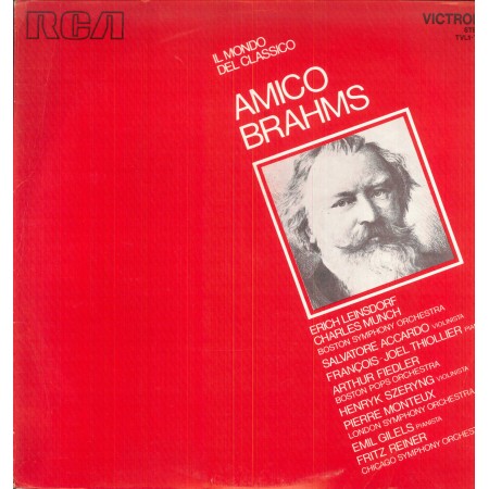 Leinsdorf, Munch LP Vinile Amico Brahms / RCA – TVL17030 Nuovo