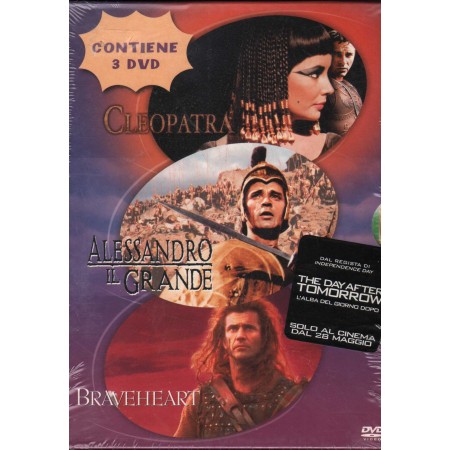 Cleopatra + Alessandro il grande + Braveheart DVD Various / Sigillato 8010312047596