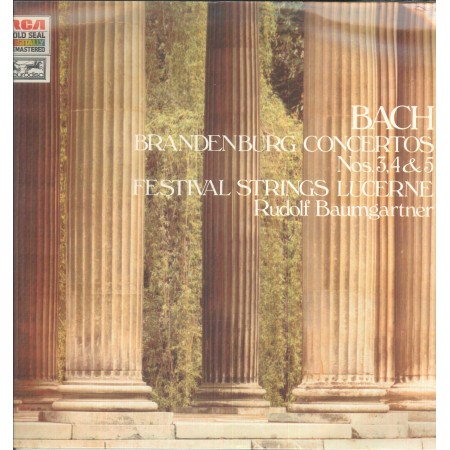 Bach, Festival Strings Lucerne LP Vinile Brandenburg Concertos Nos. 3, 4, 5 / GL71082 Sigillato