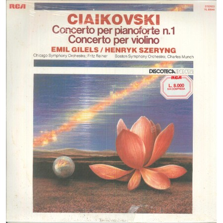 Ciaikovski, Szeryng, Gilels ‎LP Vinile Concerto Per Pianoforte N 1 E Per Violino Sigillato