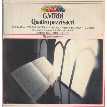 Giuseppe Verdi LP Vinile Quattro Pezzi Sacri / Orizzonte ‎– OCL16162 Sigillato