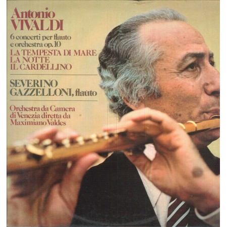 Vivaldi, Gazzelloni LP Vinile 6 Concerti Per Flauto E Orchestra Op. 10 / RCL27029 Nuovo