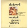 Monteverdi, I Madrigalisti Di Praga LP Vinile Madrigali Guerrieri E Amorosi / OCL16127 Sigillato