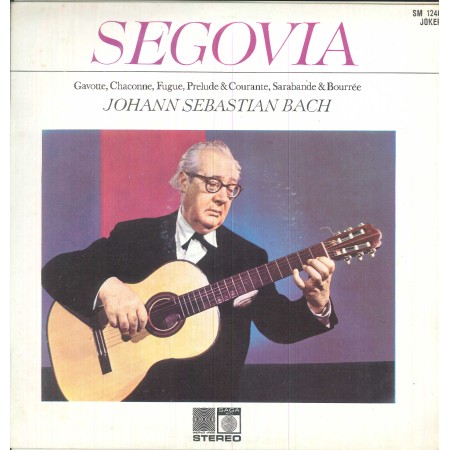 Segovia, Bach LP Vinile Segovia Plays Bach / Joker – SM1246 Nuovo