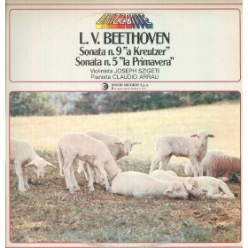 Beethoven, Szigeti, Arrau LP Vinile Sonata N.9, A Kreutzer, N.5 La Primavera / OCL16158 Beethoven, Szigeti, Arrau LP Vinile Sonata N.9, A Kreutzer, N.5 La Primavera / OCL16158