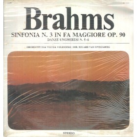 Brahms, Van Lindenberg LP Vinile Sinfonia 3 In Fa Op. 90, Danze Ungheresi 5-6 Brahms, Van Lindenberg LP Vinile Sinfonia 3 In Fa Op. 90, Danze Ungheresi 5-6