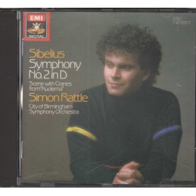 Sibelius, Rattle CD Symphony No. 2 In D / Scene With Cranes From Kuolema Nuovo Sibelius, Rattle CD Symphony No. 2 In D / Scene With Cranes From Kuolema Nuovo