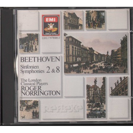 Beethoven, Norrington CD Sinfonien, Symphonies 2, 8 / EMI – CDC7476982 Nuovo