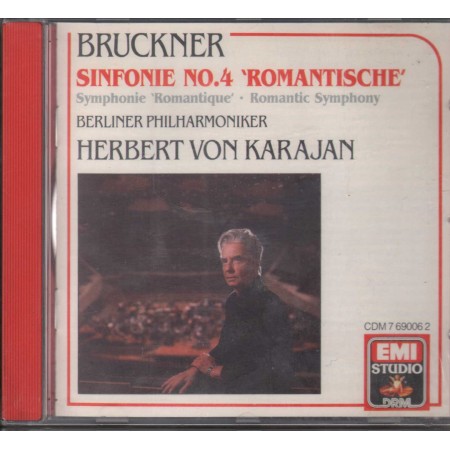 Bruckner, Karajan CD Symphonie No. 4 Romantische / EMI – CDM7690062 Sigillato