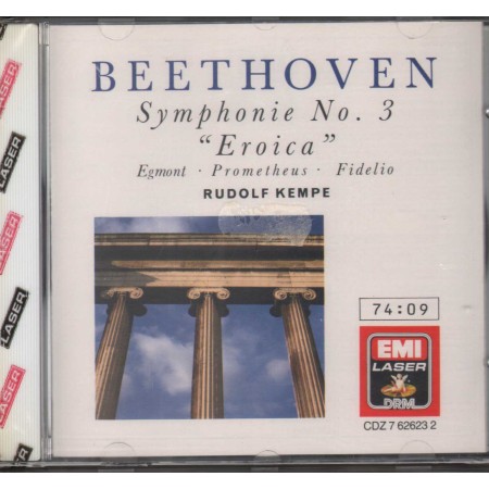 Beethoven, Kempe CD Symphonie No. 3 Eroica, Egmont. Prometheus, Fidelio Sigillato