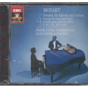 Zimmermann, Lonquich CD Sonaten Fur Klavier Und Violine KV 301, 303, 304, 481Sigillato Zimmermann, Lonquich CD Sonaten Fur Klavier Und Violine KV 301, 303, 304, 481Sigillato