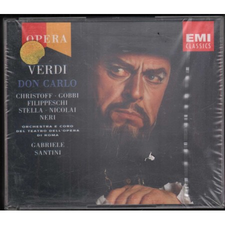 Gobbi, Christoff, Santini ,Verdi CD Don Carlo / EMI – CSM7646422 Sigillato