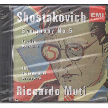 Shostakovich, Muti CD Symphony No. 5, Festive Overture / 077775480320 Sigillato