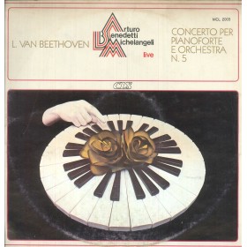 Beethoven, Michelangeli LP Vinile Concerto Per Piano E Orchestra N. 5 / MCL2003 Nuovo Beethoven, Michelangeli LP Vinile Concerto Per Piano E Orchestra N. 5 / MCL2003 Nuovo