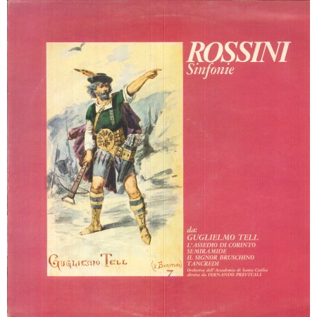 Orchestra dell'Accademia di S. Cecilia, Previtali LP Vinile Rossini: Sinfonie / SXRI4145