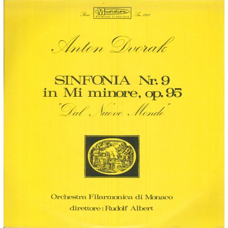 Dvorak, Albert ‎LP Vinile Sinfonia Nr. 9 In Mi Min., Op. 95 Dal Nuovo Mondo / SM1200