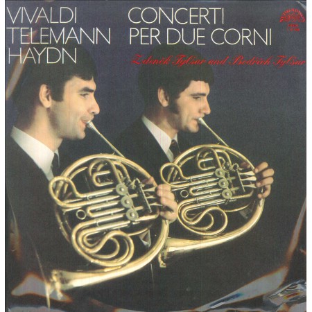 Vivaldi, Teleman, Haydn, Zdenek, Tylsar LP Vinile Concerti Per Due Corni / 1101200