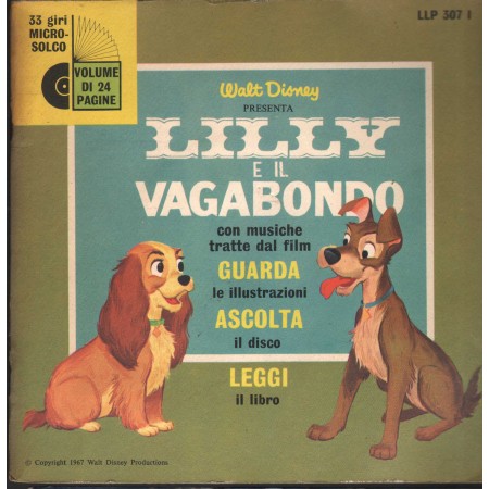 Angela Cicorella ‎Vinile 7" 45 giri Walt Disney Presenta Lilly E Il Vagabondo / LLP307I