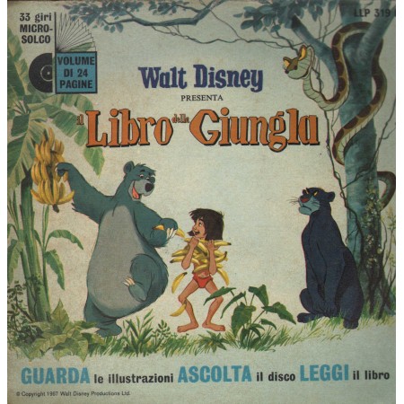 Angela Cicorella ‎Vinile 7" 45 giri Walt Disney, Il Libro Della Giungla / LLP319I