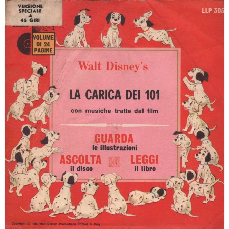 Walt Disney Vinile 7" 45 giri La Carica Dei 101, Con Musiche Tratte Dal Film / LLP305