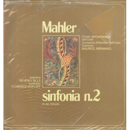 Mahler, Orchestra Sinfonica Dell'Utah LP Vinile Sinfonia N.2 In Do Minore / OCL1611617 Sigillato