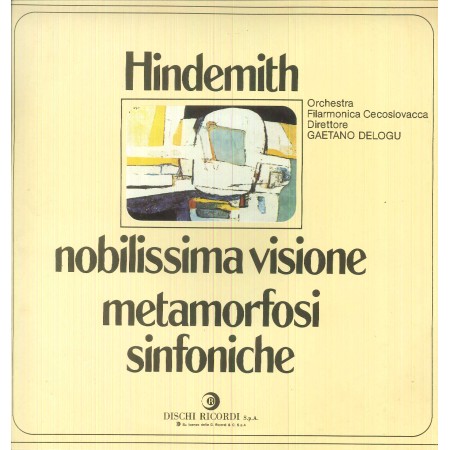 Hindemith, Delogu LP Vinile Nobilissima Visione Suite / Metamorfosi Sinfoniche / OCL16124 Nuovo
