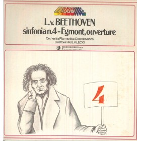 Beethoven, Klecki LP Vinile Sinfonia N. 4  Egmont, Ouverture / Ricordi  – OCL16166 Nuovo Beethoven, Klecki LP Vinile Sinfonia N. 4  Egmont, Ouverture / Ricordi  – OCL16166 Nuovo