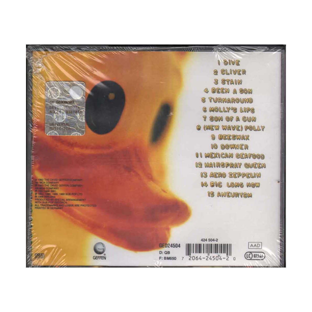 Nirvana CD Incesticide / Geffen Records Sigillato 0720642450420