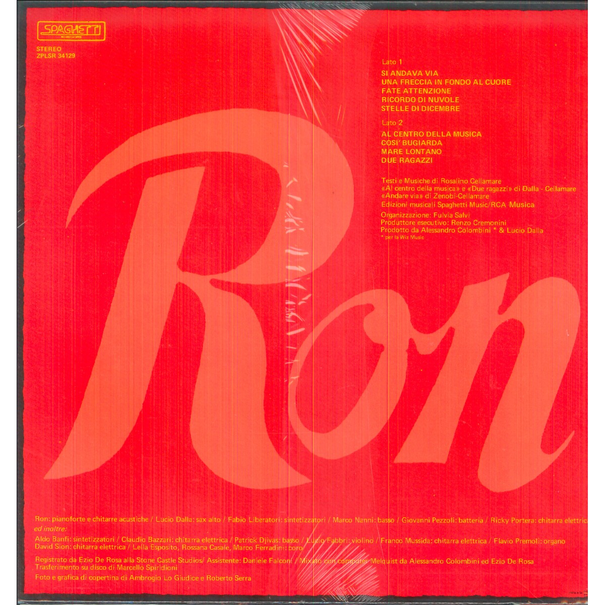 Ron LP Vinile Al Centro Della Musica / Spaghetti Records – ZPLSR 34129