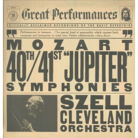 Mozart, Cleveland Orchestra, Szell LP Vinile Symphonies Nos. 40, 41 Jupiter / 60119 Mozart, Cleveland Orchestra, Szell LP Vinile Symphonies Nos. 40, 41 Jupiter / 60119