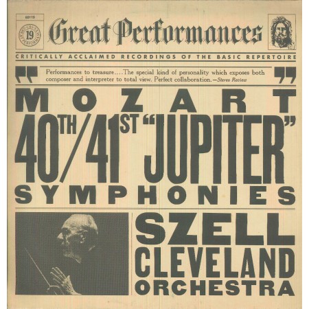 Mozart, Cleveland Orchestra, Szell LP Vinile Symphonies Nos. 40, 41 Jupiter / 60119