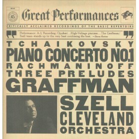 Tchaikovsky, Rachmaninoff, Graffman LP Vinile Piano Concerto N. 1 / Three Preludes / 60145 Tchaikovsky, Rachmaninoff, Graffman LP Vinile Piano Concerto N. 1 / Three Preludes / 60145