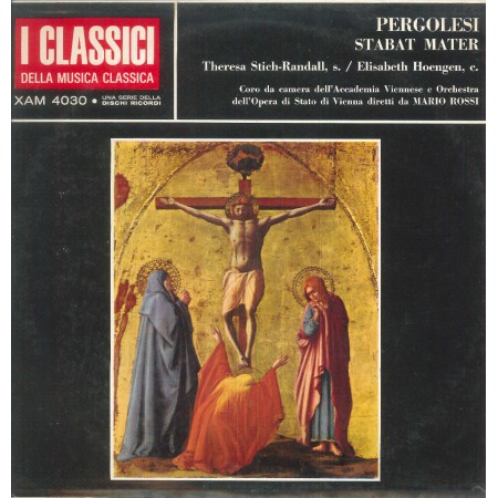 Pergolesi, Randall, Hoengen LP Vinile Stabat Mater / Ricordi ‎– XAM4030 Nuovo