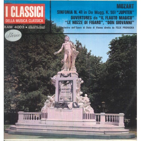 Mozart, Prohaska LP Vinile Sinfonia N. 41 In Do Magg. Jupiter / XAM4003 Nuovo