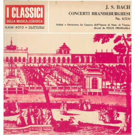 Bach, Tomasow ‎LP Vinile Concerti Branderburghesi N.4,5,6 / XAM4013 Nuovo