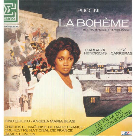Puccini, Hendricks,Carreras ‎LP Vinile La Boheme: Extraits, Excerpts, Auszuge / NUM75458