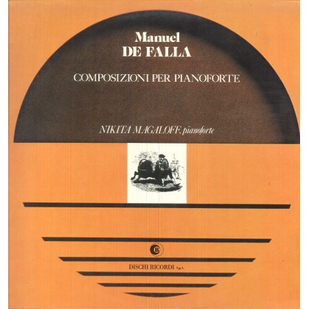 De Falla, Magaloff LP Vinile Composizioni Per Pianoforte / Ricordi – RCL27026 Nuovo